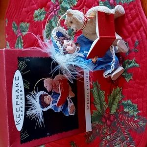 Hallmark Beverly and Teddy 1995 Keepsake Ornament with Box